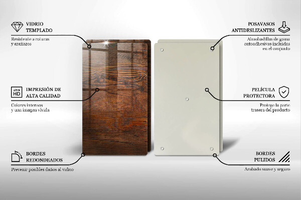 Deska do krojenia Ciemne drewno deska