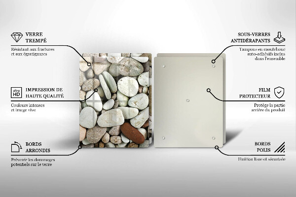 Deska do krojenia Tło małe kamienie