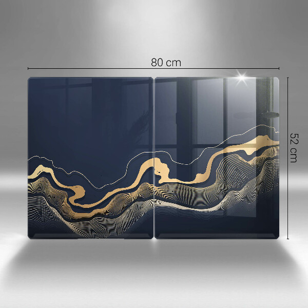 Deska do krojenia Abstrakcja złote linie