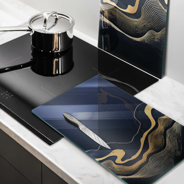 Deska do krojenia Abstrakcja złote linie