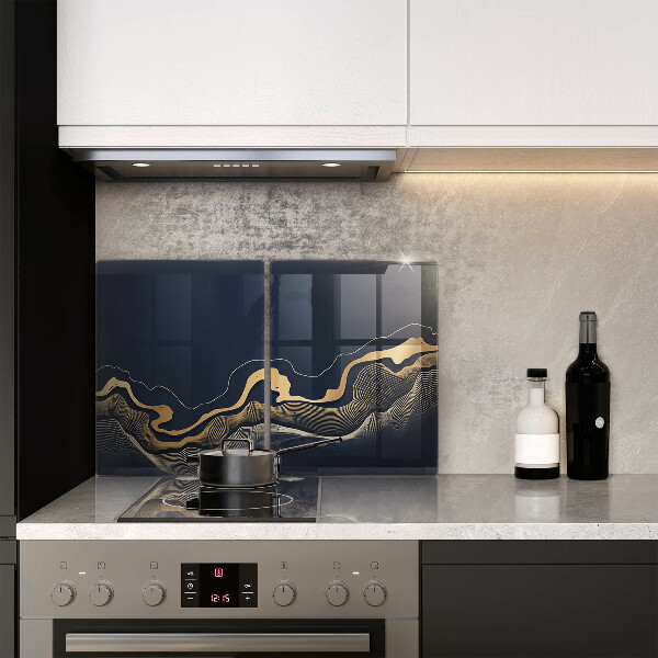 Deska do krojenia Abstrakcja złote linie