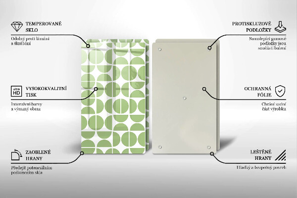 Deska do krojenia Wzór boho kształty