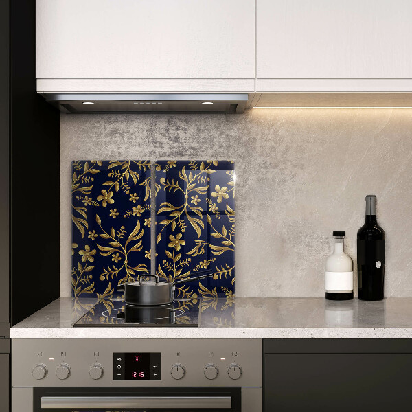 Deska do krojenia Złoty motyw kwiatów