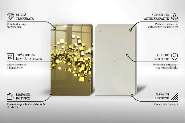 Deska do krojenia Abstrakcja geometria 3D