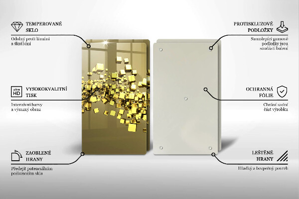 Deska do krojenia Abstrakcja geometria 3D