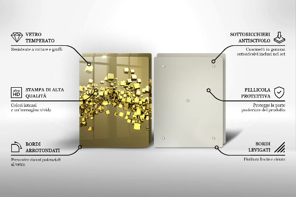 Deska do krojenia Abstrakcja geometria 3D
