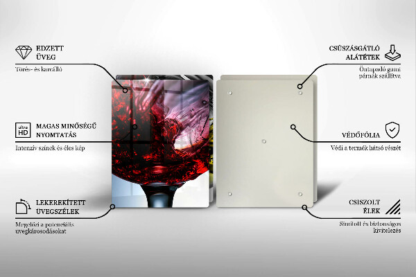 Deska do krojenia Kieliszki wina