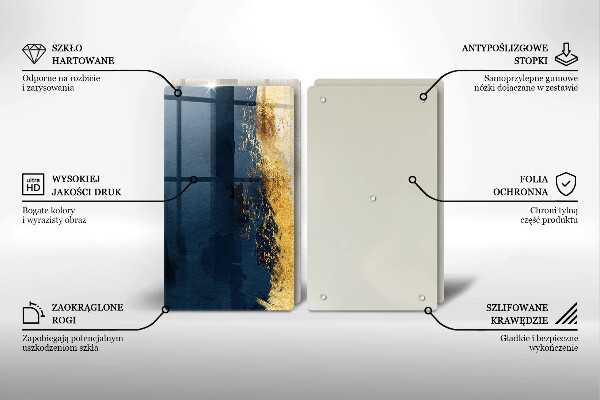 Deska do krojenia Abstrakcja złoto