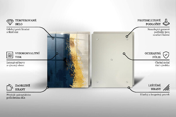 Deska do krojenia Abstrakcja złoto