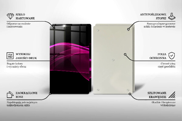 Deska do krojenia Różowa abstrakcja