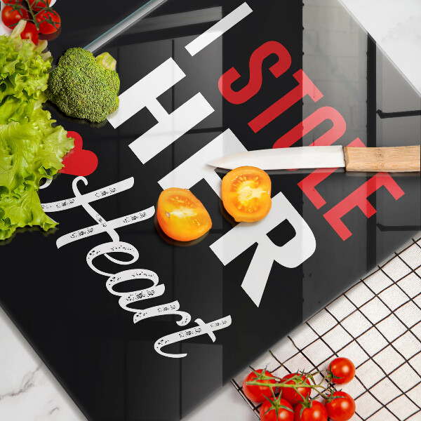 Deska do krojenia Napis, sentencja, wzór