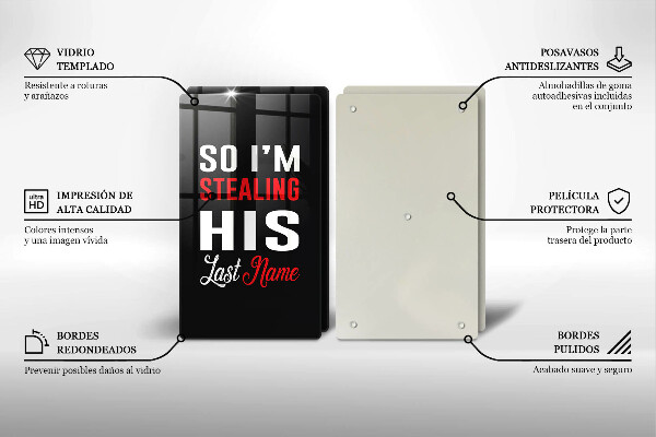 Deska do krojenia Napis, sentencja, wzór