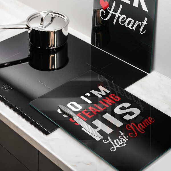 Deska do krojenia Napis, sentencja, wzór