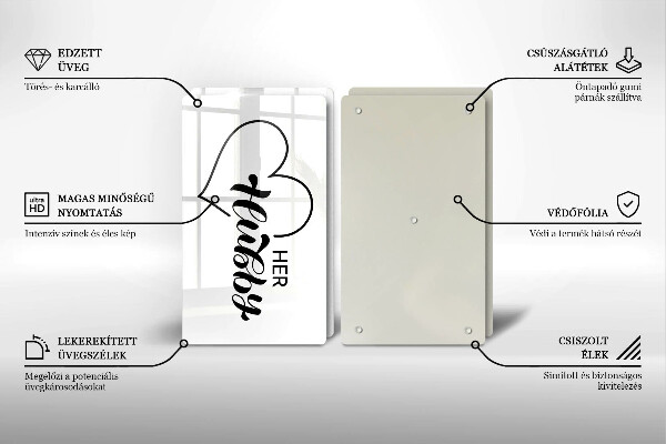 Deska do krojenia Napis, sentencja, wzór