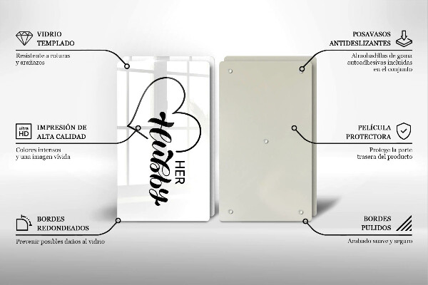 Deska do krojenia Napis, sentencja, wzór