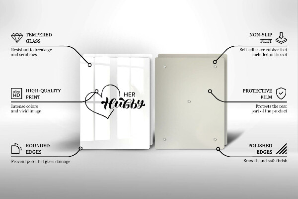 Deska do krojenia Napis, sentencja, wzór