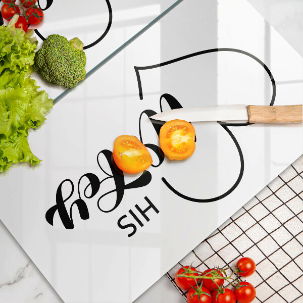 Deska do krojenia Napis, sentencja, wzór