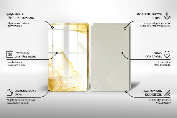 Deska do krojenia Złota abstrakcja