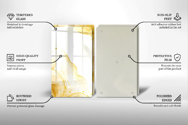 Deska do krojenia Złota abstrakcja