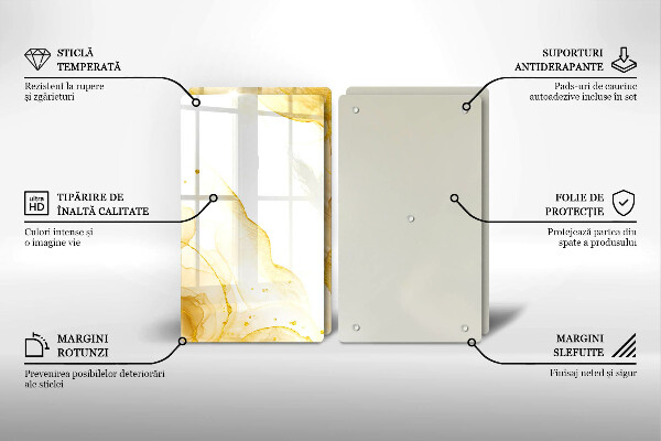 Deska do krojenia Złota abstrakcja