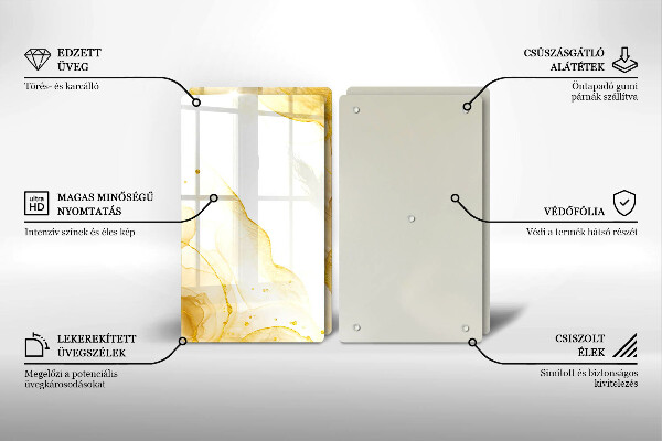 Deska do krojenia Złota abstrakcja