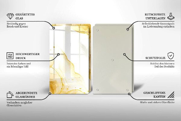 Deska do krojenia Złota abstrakcja