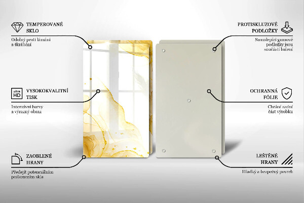 Deska do krojenia Złota abstrakcja