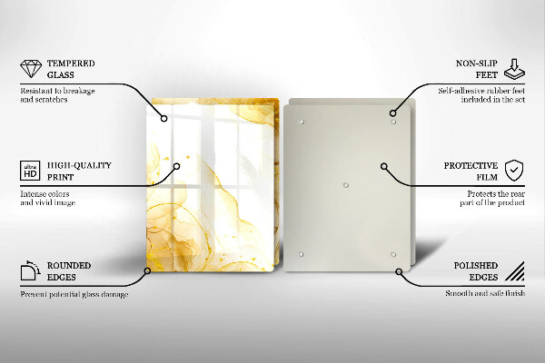 Deska do krojenia Złota abstrakcja