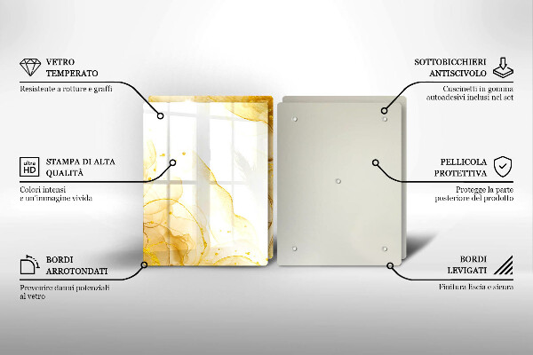 Deska do krojenia Złota abstrakcja