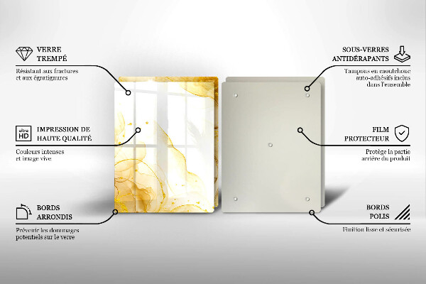 Deska do krojenia Złota abstrakcja