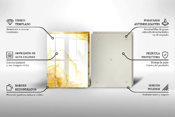 Deska do krojenia Złota abstrakcja