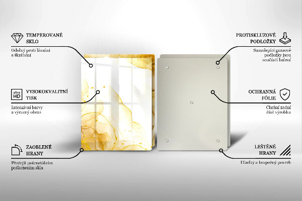 Deska do krojenia Złota abstrakcja