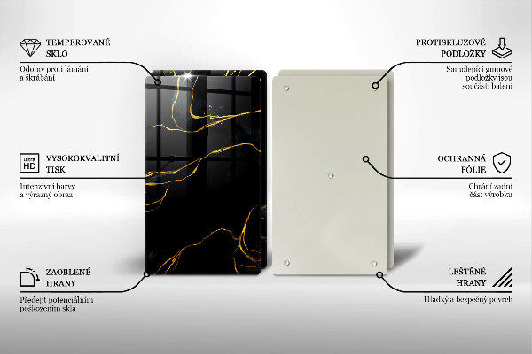 Deska do krojenia Czarny marmur