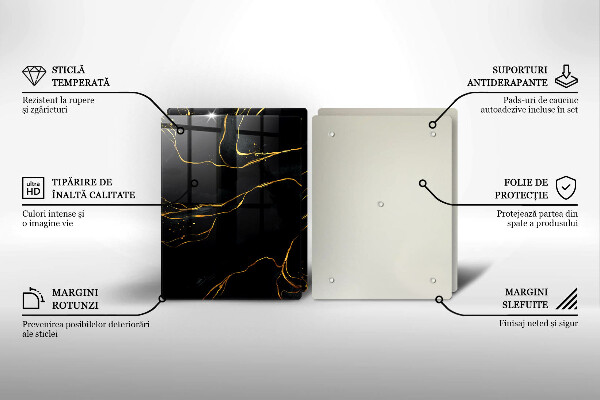 Deska do krojenia Czarny marmur