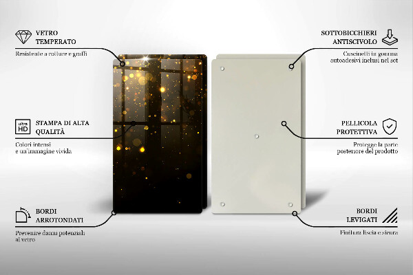 Deska do krojenia Złoty brokat