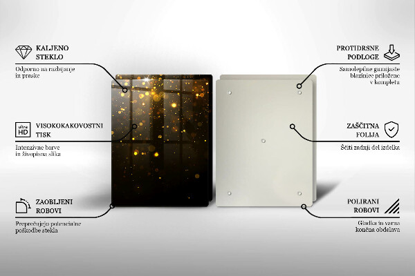 Deska do krojenia Złoty brokat