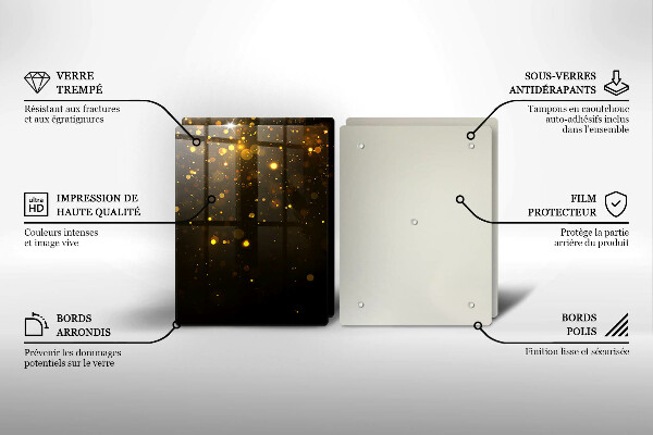 Deska do krojenia Złoty brokat