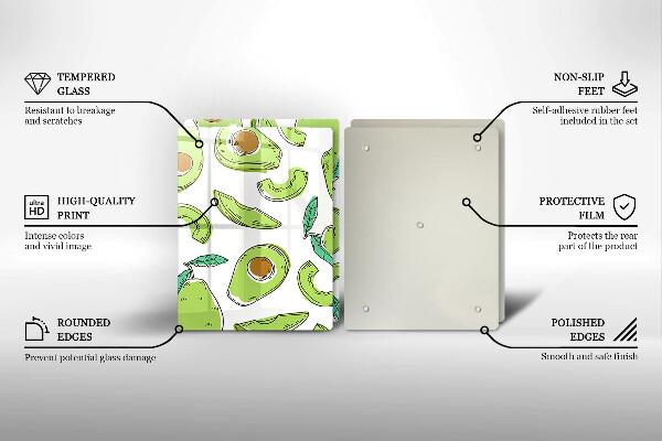 Deska do krojenia Awokado i gruszka