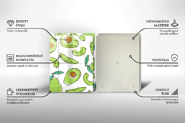 Deska do krojenia Awokado i gruszka