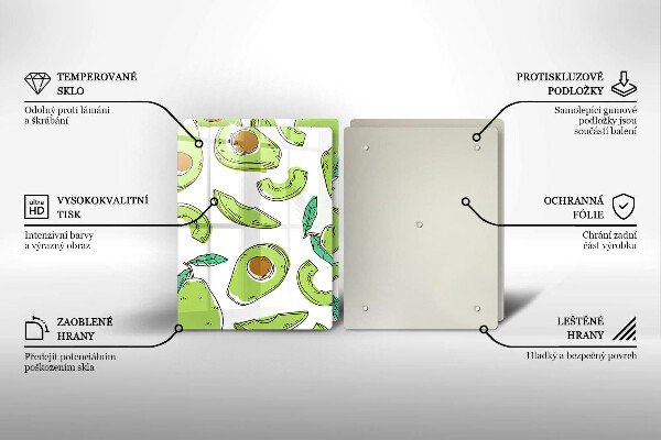 Deska do krojenia Awokado i gruszka