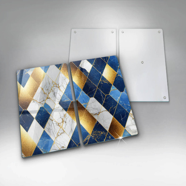 Deska do krojenia Złote romby marmur