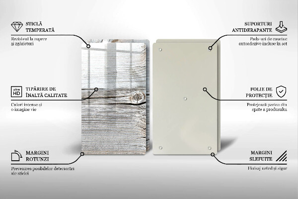 Deska do krojenia Jasna struktura drewna