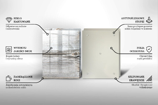 Deska do krojenia Jasna struktura drewna