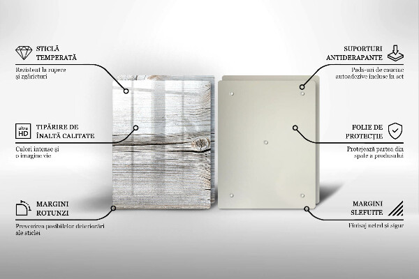Deska do krojenia Jasna struktura drewna