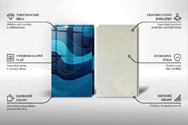 Deska do krojenia Abstrakcyjne fale