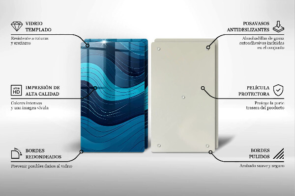 Deska do krojenia Abstrakcyjne fale