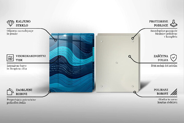 Deska do krojenia Abstrakcyjne fale