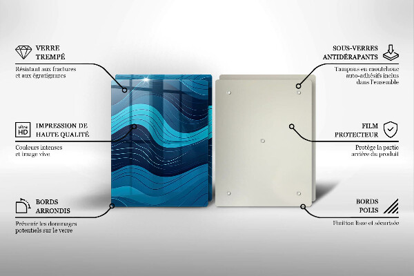 Deska do krojenia Abstrakcyjne fale