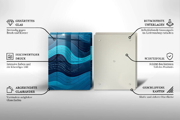 Deska do krojenia Abstrakcyjne fale