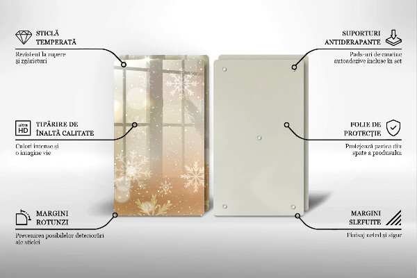 Deska do krojenia Płatki śniegu